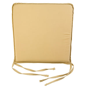 Single Square Seat Pad 15" x 15" Light Mustard Yellow