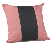 Load image into Gallery viewer, Navy &amp; Pink Striped Cushion Cover