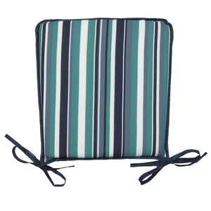 Striped Square Chair Pad Seat Cushion 100% Cotton