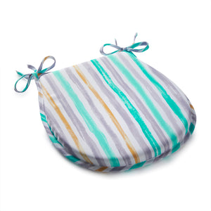 Striped Outdoor Garden Furniture Water Resistant Seat Pad, Cushion or Cover