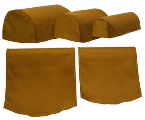 Corduroy Round Arm Caps or Chair Backs (3 Colours)