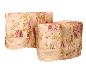 Versailles Floral Jacquard Arm Caps & Chair Backs with Braided Trim