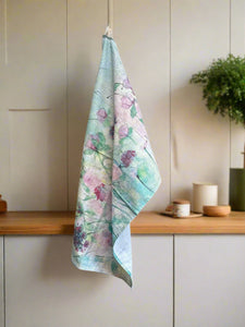 Watercolour Floral 100% Cotton Tea Towel