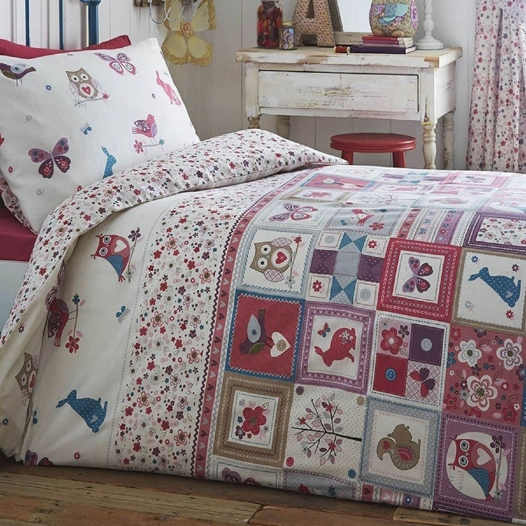 Natures Patchwork Double Duvet Set