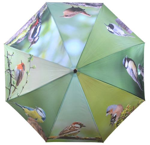 Esschert Design Bird Photo Umbrella - Automatic Opening (120cm Diameter)